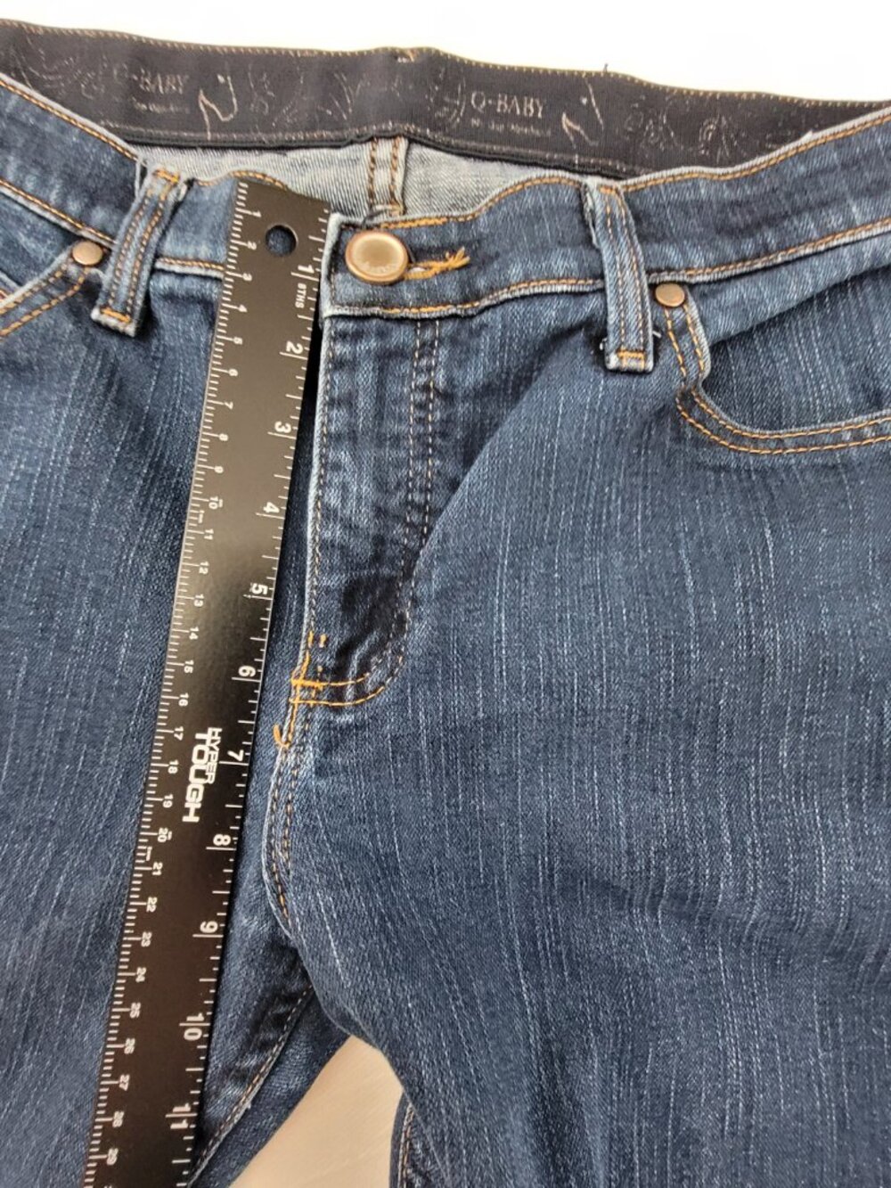 Wrangler Q-baby jeans Womens 11/12 Blue Bootcut WRQ20DD No Gap Waist fit 32x28.5 - Picture 5 of 12